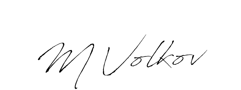 How to make M Volkov signature? Antro_Vectra is a professional autograph style. Create handwritten signature for M Volkov name. M Volkov signature style 6 images and pictures png