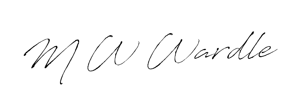 The best way (Antro_Vectra) to make a short signature is to pick only two or three words in your name. The name M W Wardle include a total of six letters. For converting this name. M W Wardle signature style 6 images and pictures png