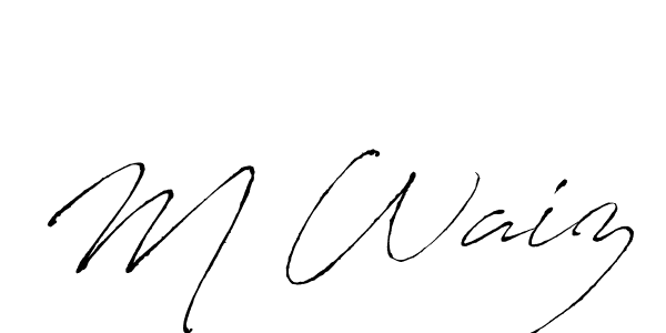 Once you've used our free online signature maker to create your best signature Antro_Vectra style, it's time to enjoy all of the benefits that M Waiz name signing documents. M Waiz signature style 6 images and pictures png