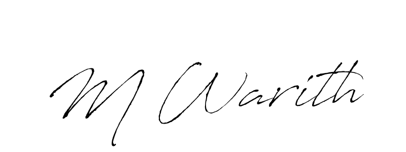 Once you've used our free online signature maker to create your best signature Antro_Vectra style, it's time to enjoy all of the benefits that M Warith name signing documents. M Warith signature style 6 images and pictures png