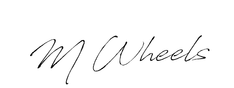 Once you've used our free online signature maker to create your best signature Antro_Vectra style, it's time to enjoy all of the benefits that M Wheels name signing documents. M Wheels signature style 6 images and pictures png