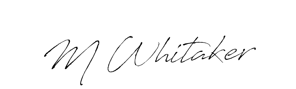 How to Draw M Whitaker signature style? Antro_Vectra is a latest design signature styles for name M Whitaker. M Whitaker signature style 6 images and pictures png