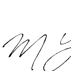 How to make M Y signature? Antro_Vectra is a professional autograph style. Create handwritten signature for M Y name. M Y signature style 6 images and pictures png