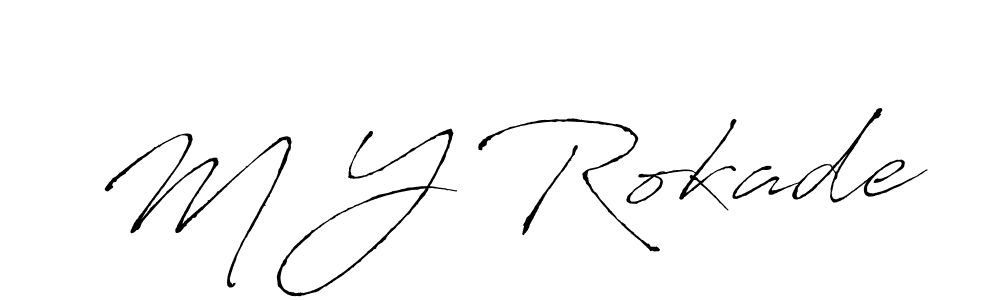 Make a beautiful signature design for name M Y Rokade. Use this online signature maker to create a handwritten signature for free. M Y Rokade signature style 6 images and pictures png