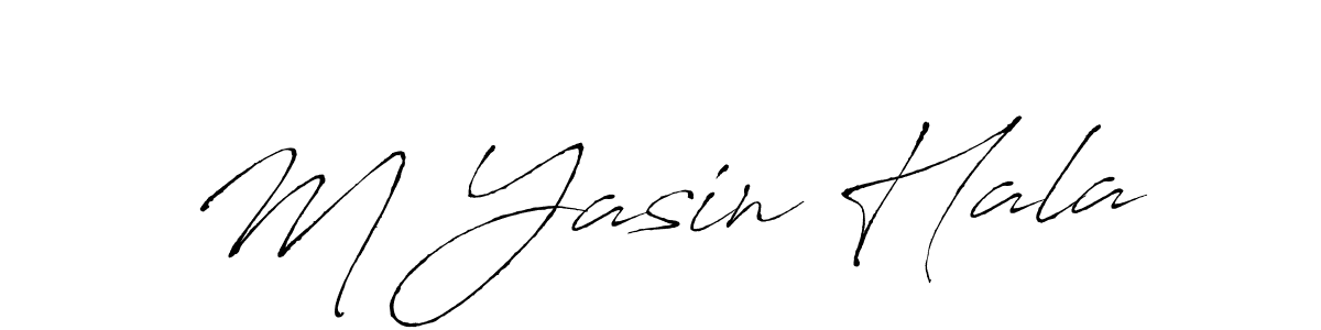 Use a signature maker to create a handwritten signature online. With this signature software, you can design (Antro_Vectra) your own signature for name M Yasin Hala. M Yasin Hala signature style 6 images and pictures png
