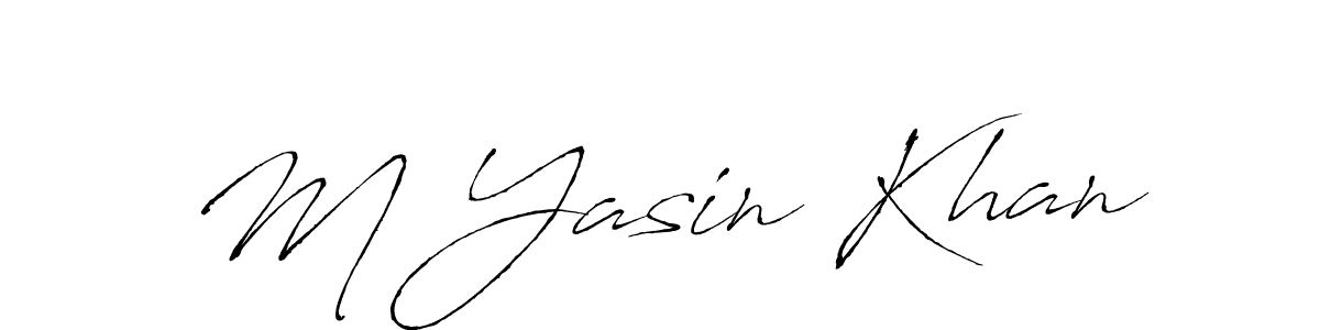 Similarly Antro_Vectra is the best handwritten signature design. Signature creator online .You can use it as an online autograph creator for name M Yasin Khan. M Yasin Khan signature style 6 images and pictures png