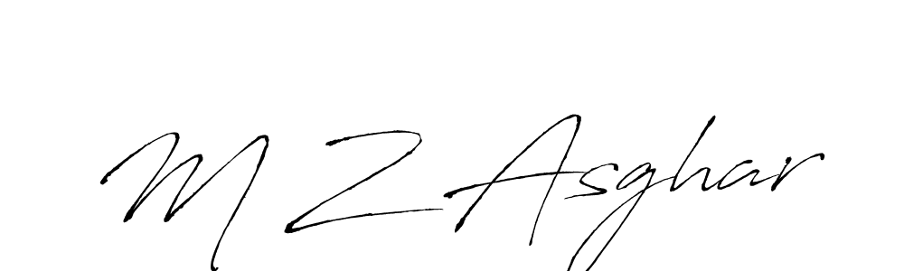 You should practise on your own different ways (Antro_Vectra) to write your name (M Z Asghar) in signature. don't let someone else do it for you. M Z Asghar signature style 6 images and pictures png