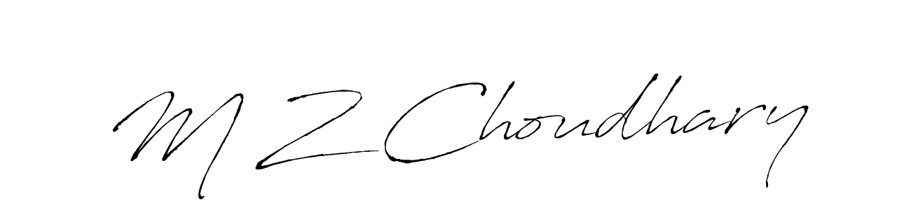 How to Draw M Z Choudhary signature style? Antro_Vectra is a latest design signature styles for name M Z Choudhary. M Z Choudhary signature style 6 images and pictures png