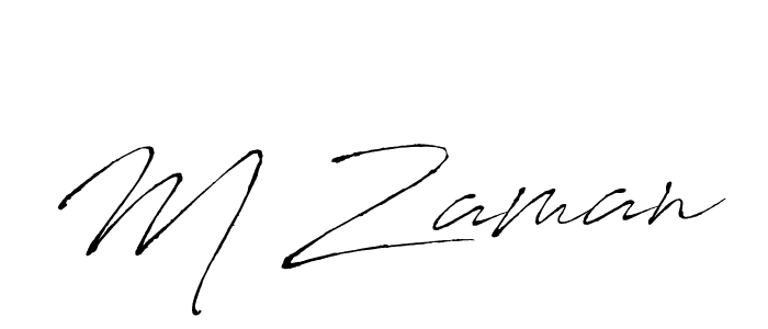 M Zaman stylish signature style. Best Handwritten Sign (Antro_Vectra) for my name. Handwritten Signature Collection Ideas for my name M Zaman. M Zaman signature style 6 images and pictures png