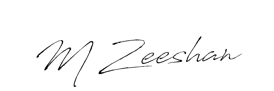 Also we have M Zeeshan name is the best signature style. Create professional handwritten signature collection using Antro_Vectra autograph style. M Zeeshan signature style 6 images and pictures png