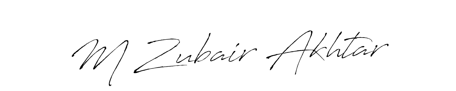 Use a signature maker to create a handwritten signature online. With this signature software, you can design (Antro_Vectra) your own signature for name M Zubair Akhtar. M Zubair Akhtar signature style 6 images and pictures png