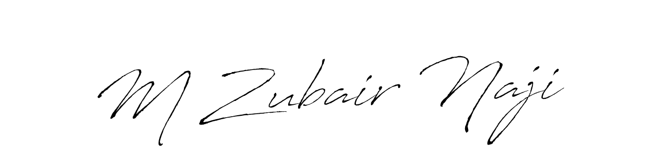 M Zubair Naji stylish signature style. Best Handwritten Sign (Antro_Vectra) for my name. Handwritten Signature Collection Ideas for my name M Zubair Naji. M Zubair Naji signature style 6 images and pictures png