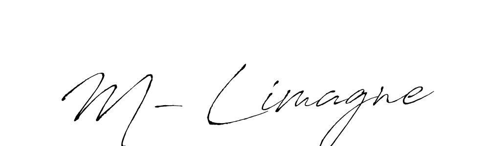 Create a beautiful signature design for name M- Limagne. With this signature (Antro_Vectra) fonts, you can make a handwritten signature for free. M- Limagne signature style 6 images and pictures png