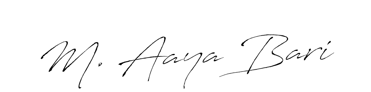 Similarly Antro_Vectra is the best handwritten signature design. Signature creator online .You can use it as an online autograph creator for name M. Aaya Bari. M. Aaya Bari signature style 6 images and pictures png