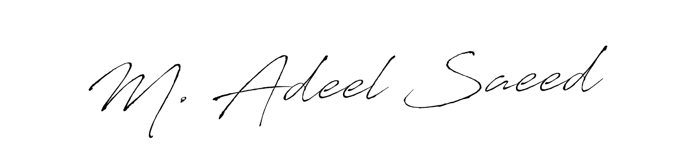 Make a short M. Adeel Saeed signature style. Manage your documents anywhere anytime using Antro_Vectra. Create and add eSignatures, submit forms, share and send files easily. M. Adeel Saeed signature style 6 images and pictures png