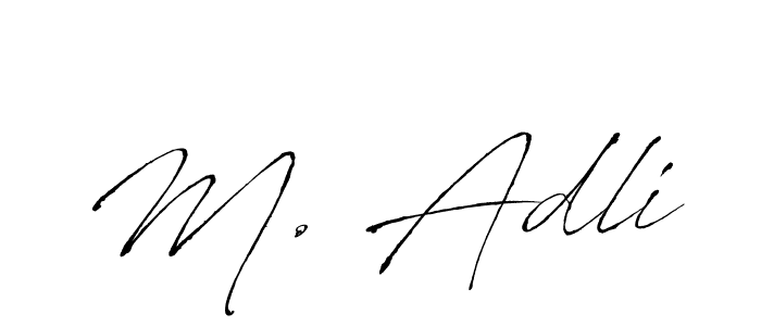 Make a beautiful signature design for name M. Adli. With this signature (Antro_Vectra) style, you can create a handwritten signature for free. M. Adli signature style 6 images and pictures png