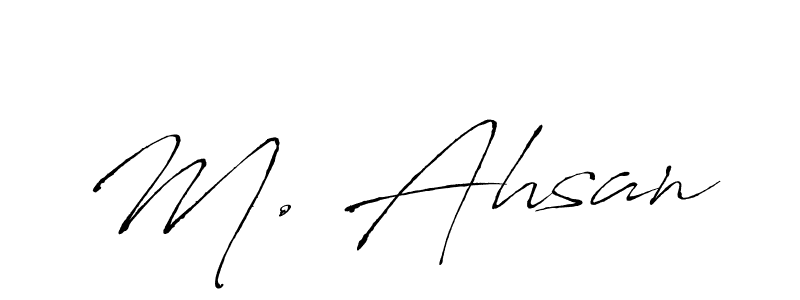 You should practise on your own different ways (Antro_Vectra) to write your name (M. Ahsan) in signature. don't let someone else do it for you. M. Ahsan signature style 6 images and pictures png