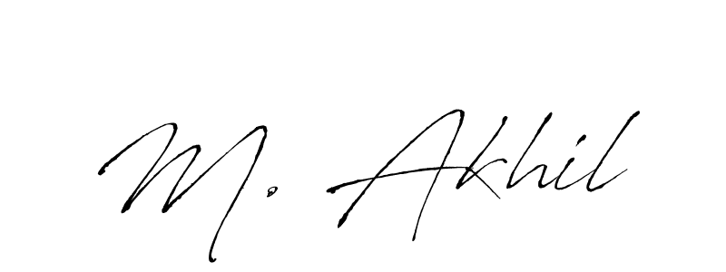 This is the best signature style for the M. Akhil name. Also you like these signature font (Antro_Vectra). Mix name signature. M. Akhil signature style 6 images and pictures png