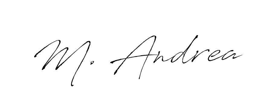 You should practise on your own different ways (Antro_Vectra) to write your name (M. Andrea) in signature. don't let someone else do it for you. M. Andrea signature style 6 images and pictures png
