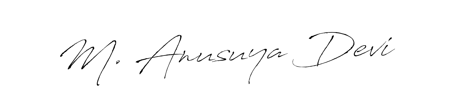 How to make M. Anusuya Devi signature? Antro_Vectra is a professional autograph style. Create handwritten signature for M. Anusuya Devi name. M. Anusuya Devi signature style 6 images and pictures png