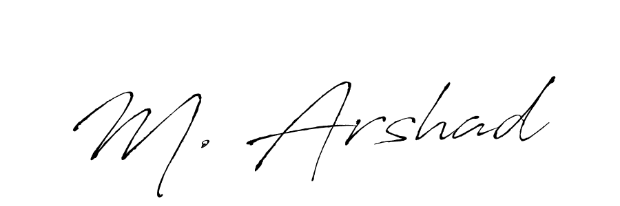 Antro_Vectra is a professional signature style that is perfect for those who want to add a touch of class to their signature. It is also a great choice for those who want to make their signature more unique. Get M. Arshad name to fancy signature for free. M. Arshad signature style 6 images and pictures png