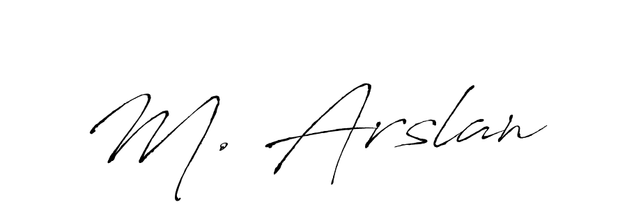 The best way (Antro_Vectra) to make a short signature is to pick only two or three words in your name. The name M. Arslan include a total of six letters. For converting this name. M. Arslan signature style 6 images and pictures png