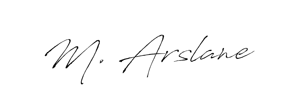 Use a signature maker to create a handwritten signature online. With this signature software, you can design (Antro_Vectra) your own signature for name M. Arslane. M. Arslane signature style 6 images and pictures png