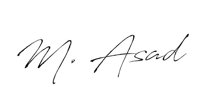 How to make M. Asad name signature. Use Antro_Vectra style for creating short signs online. This is the latest handwritten sign. M. Asad signature style 6 images and pictures png