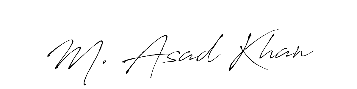 Make a beautiful signature design for name M. Asad Khan. Use this online signature maker to create a handwritten signature for free. M. Asad Khan signature style 6 images and pictures png