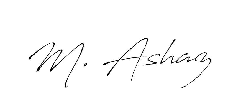 Make a beautiful signature design for name M. Ashaz. With this signature (Antro_Vectra) style, you can create a handwritten signature for free. M. Ashaz signature style 6 images and pictures png