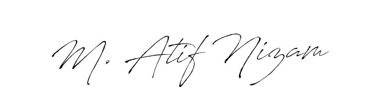 M. Atif Nizam stylish signature style. Best Handwritten Sign (Antro_Vectra) for my name. Handwritten Signature Collection Ideas for my name M. Atif Nizam. M. Atif Nizam signature style 6 images and pictures png