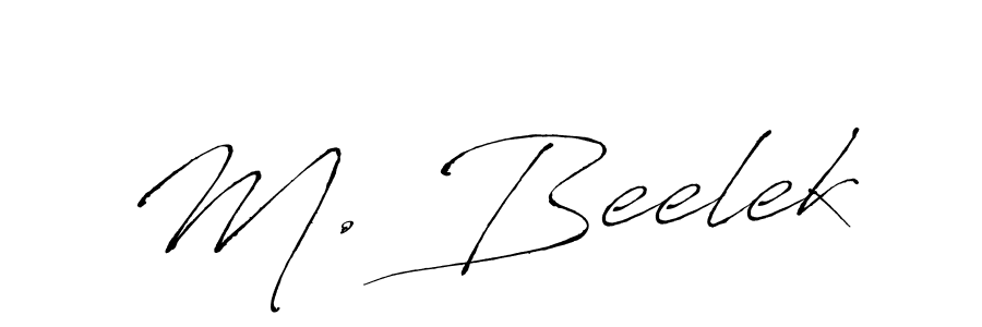 Make a beautiful signature design for name M. Beelek. With this signature (Antro_Vectra) style, you can create a handwritten signature for free. M. Beelek signature style 6 images and pictures png