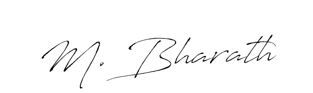 Use a signature maker to create a handwritten signature online. With this signature software, you can design (Antro_Vectra) your own signature for name M. Bharath. M. Bharath signature style 6 images and pictures png
