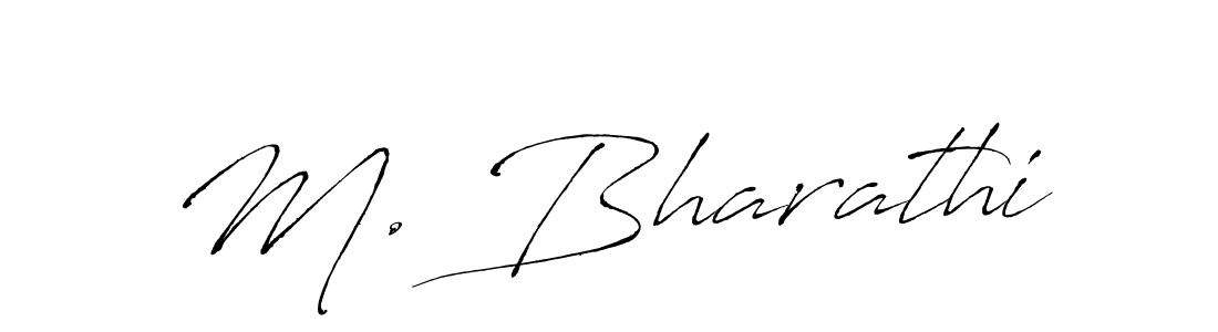 This is the best signature style for the M. Bharathi name. Also you like these signature font (Antro_Vectra). Mix name signature. M. Bharathi signature style 6 images and pictures png