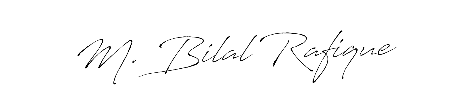 The best way (Antro_Vectra) to make a short signature is to pick only two or three words in your name. The name M. Bilal Rafique include a total of six letters. For converting this name. M. Bilal Rafique signature style 6 images and pictures png