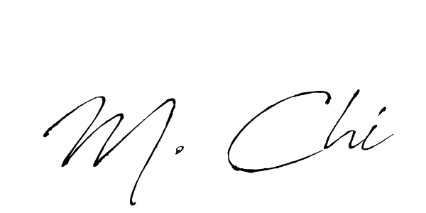 M. Chi stylish signature style. Best Handwritten Sign (Antro_Vectra) for my name. Handwritten Signature Collection Ideas for my name M. Chi. M. Chi signature style 6 images and pictures png
