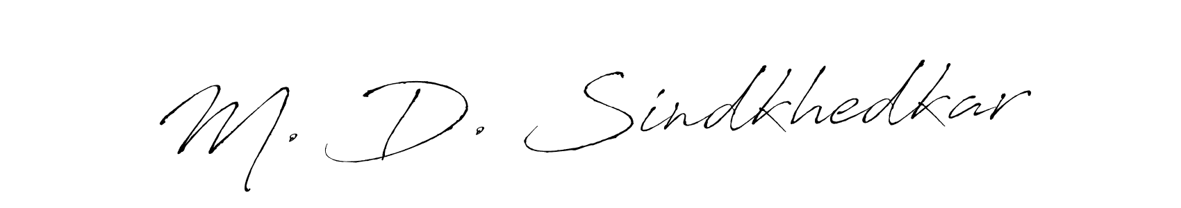 How to Draw M. D. Sindkhedkar signature style? Antro_Vectra is a latest design signature styles for name M. D. Sindkhedkar. M. D. Sindkhedkar signature style 6 images and pictures png