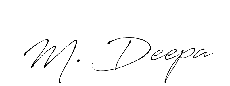 Create a beautiful signature design for name M. Deepa. With this signature (Antro_Vectra) fonts, you can make a handwritten signature for free. M. Deepa signature style 6 images and pictures png