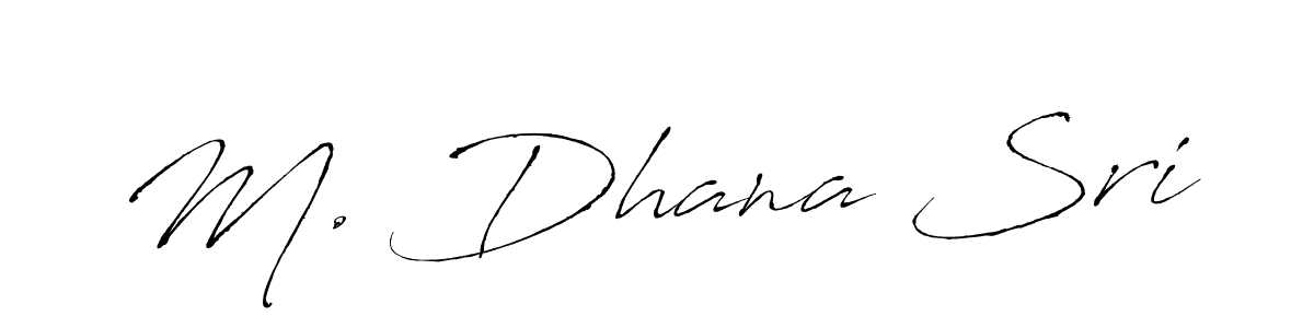 Make a beautiful signature design for name M. Dhana Sri. Use this online signature maker to create a handwritten signature for free. M. Dhana Sri signature style 6 images and pictures png