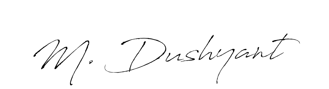 Make a beautiful signature design for name M. Dushyant. Use this online signature maker to create a handwritten signature for free. M. Dushyant signature style 6 images and pictures png