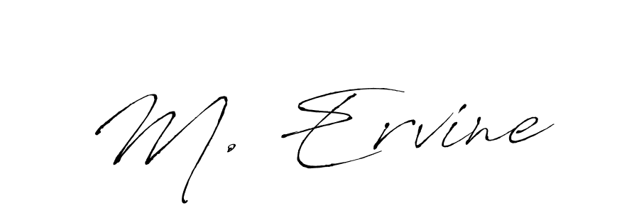 Also You can easily find your signature by using the search form. We will create M. Ervine name handwritten signature images for you free of cost using Antro_Vectra sign style. M. Ervine signature style 6 images and pictures png