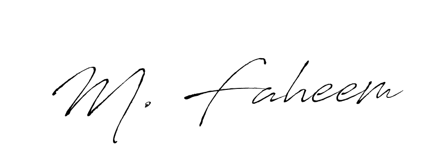 This is the best signature style for the M. Faheem name. Also you like these signature font (Antro_Vectra). Mix name signature. M. Faheem signature style 6 images and pictures png