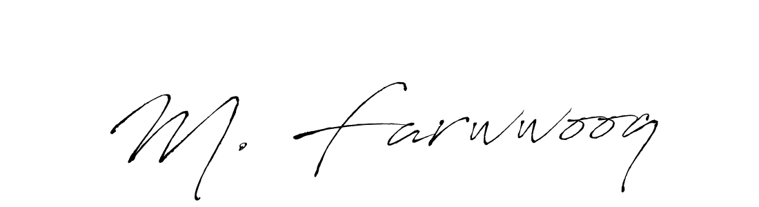 How to Draw M. Farwwooq signature style? Antro_Vectra is a latest design signature styles for name M. Farwwooq. M. Farwwooq signature style 6 images and pictures png