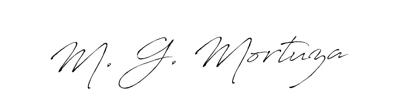 M. G. Mortuza stylish signature style. Best Handwritten Sign (Antro_Vectra) for my name. Handwritten Signature Collection Ideas for my name M. G. Mortuza. M. G. Mortuza signature style 6 images and pictures png