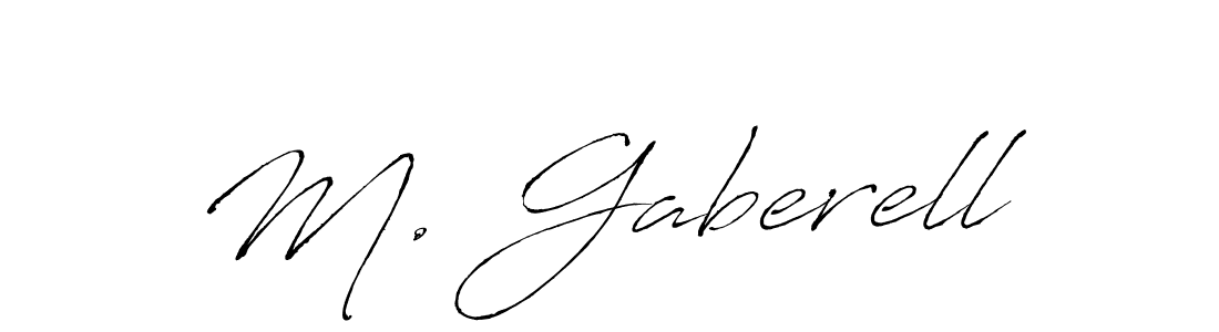 M. Gaberell stylish signature style. Best Handwritten Sign (Antro_Vectra) for my name. Handwritten Signature Collection Ideas for my name M. Gaberell. M. Gaberell signature style 6 images and pictures png