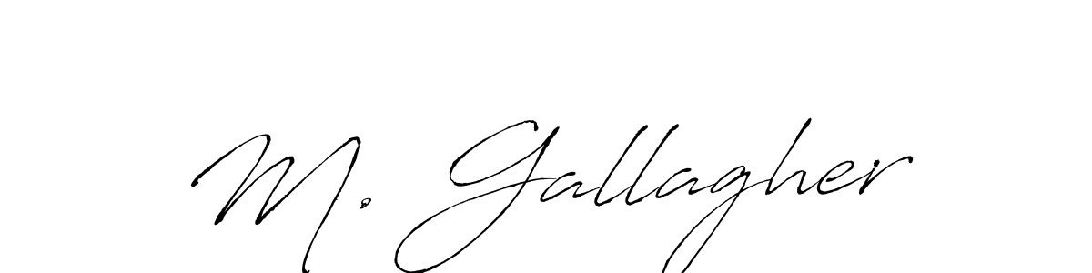 Make a short M. Gallagher signature style. Manage your documents anywhere anytime using Antro_Vectra. Create and add eSignatures, submit forms, share and send files easily. M. Gallagher signature style 6 images and pictures png