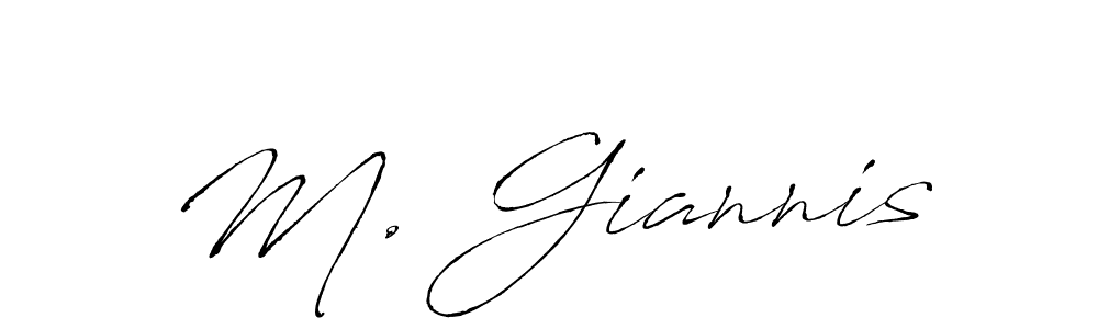 How to make M. Giannis signature? Antro_Vectra is a professional autograph style. Create handwritten signature for M. Giannis name. M. Giannis signature style 6 images and pictures png