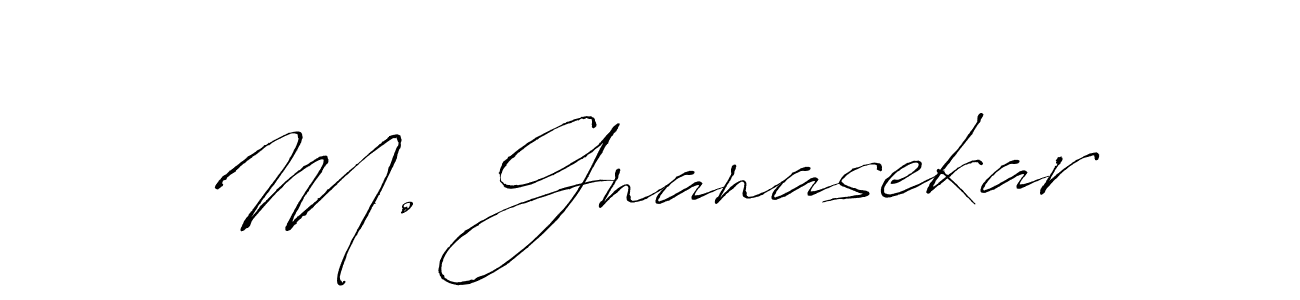 Use a signature maker to create a handwritten signature online. With this signature software, you can design (Antro_Vectra) your own signature for name M. Gnanasekar. M. Gnanasekar signature style 6 images and pictures png