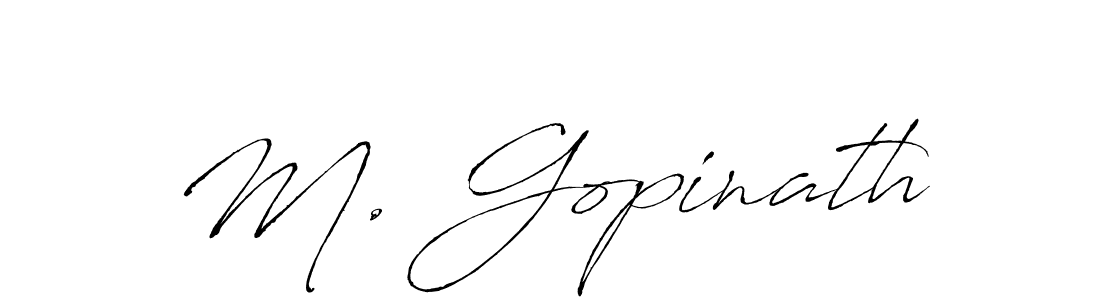 It looks lik you need a new signature style for name M. Gopinath. Design unique handwritten (Antro_Vectra) signature with our free signature maker in just a few clicks. M. Gopinath signature style 6 images and pictures png