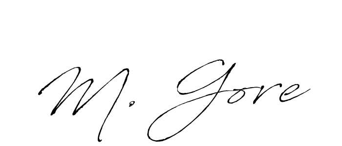 Use a signature maker to create a handwritten signature online. With this signature software, you can design (Antro_Vectra) your own signature for name M. Gore. M. Gore signature style 6 images and pictures png